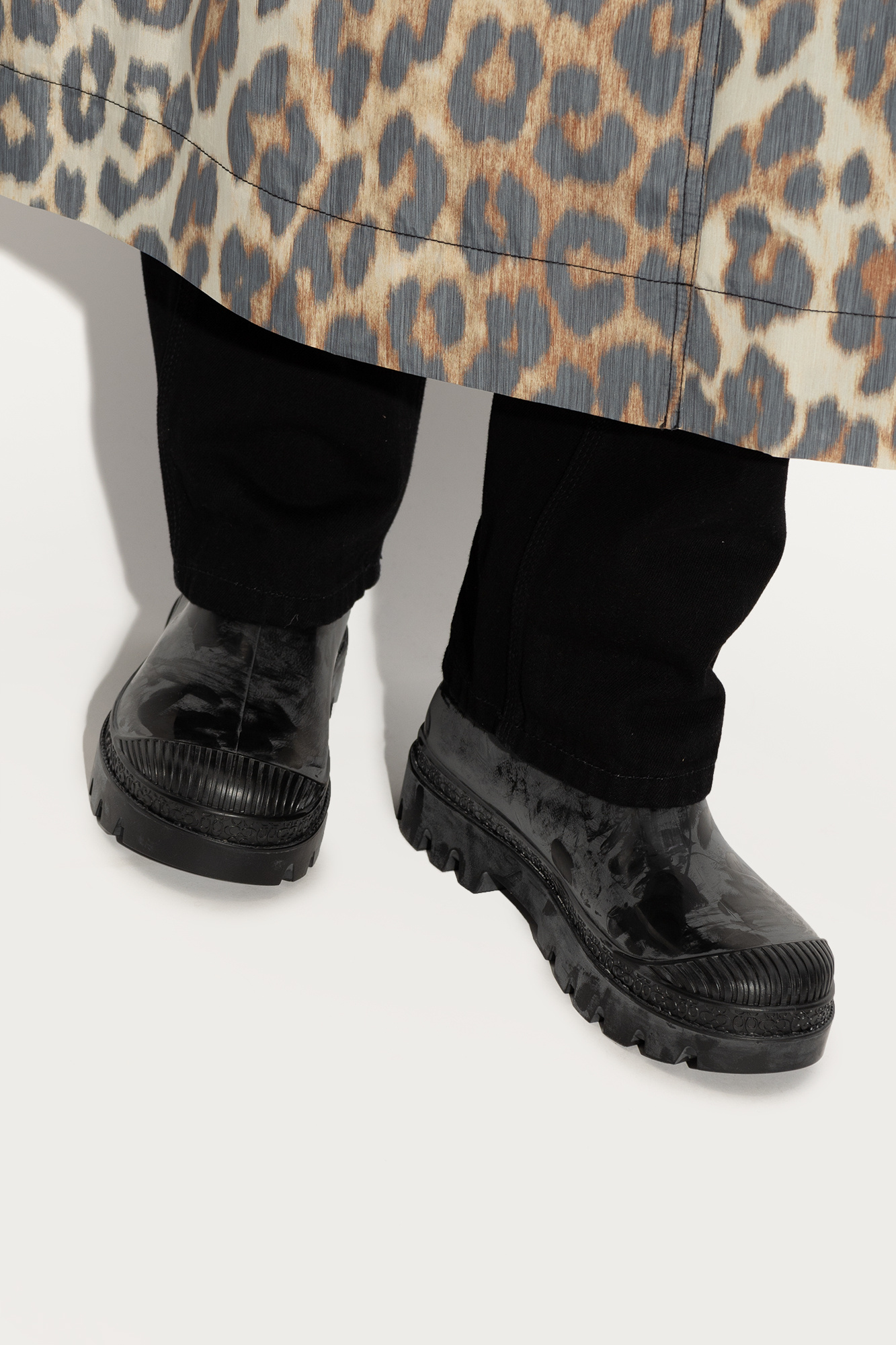 Coach leopard best sale rain boots